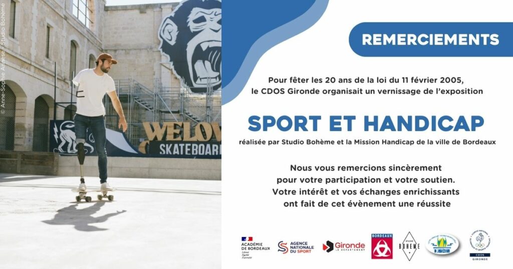 Remerciements Sport & Handicap